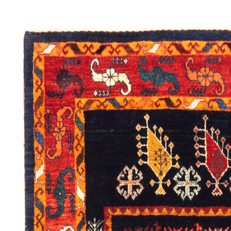 Alfombra Gabbeh - Persa - 160 x 108 cm - azul oscuro