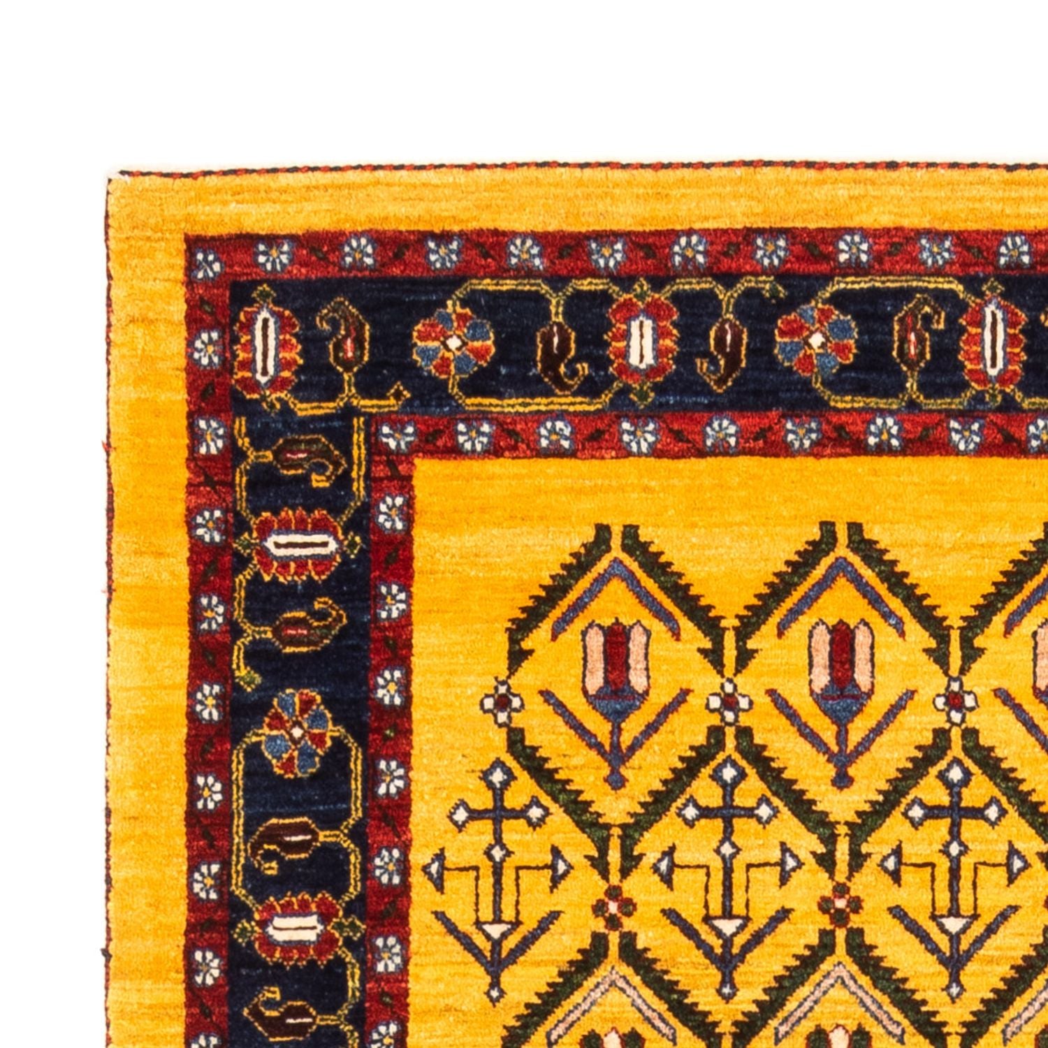 Alfombra Gabbeh - Persa - 188 x 126 cm - oro