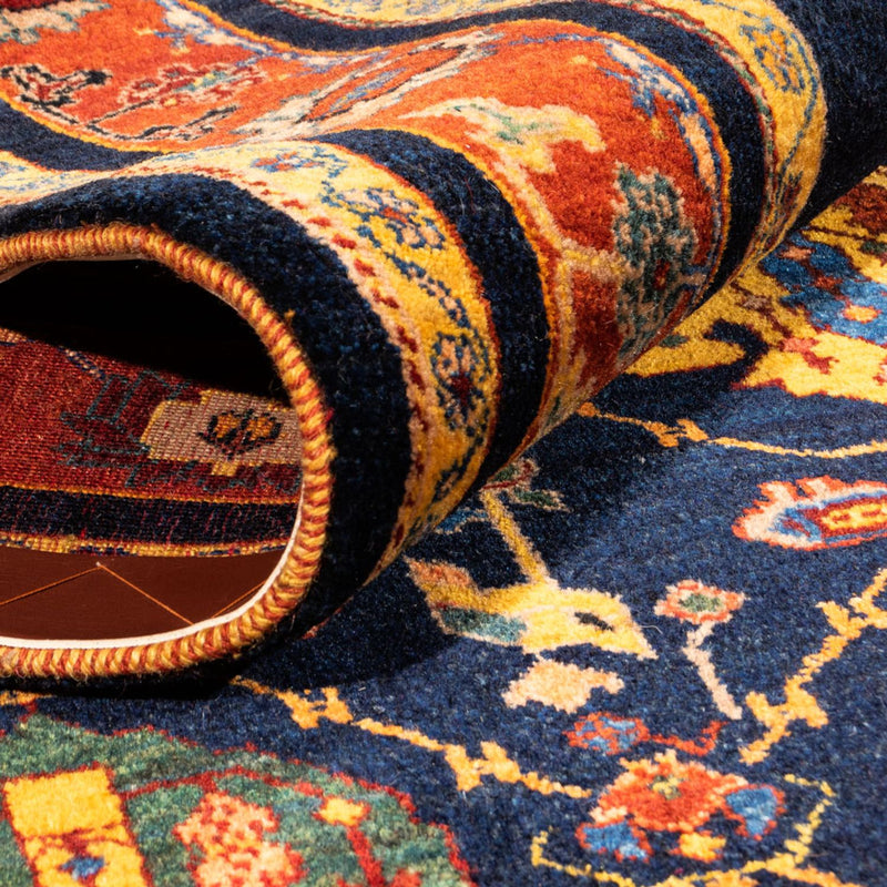 Alfombra Gabbeh - Persa - 257 x 185 cm - azul oscuro