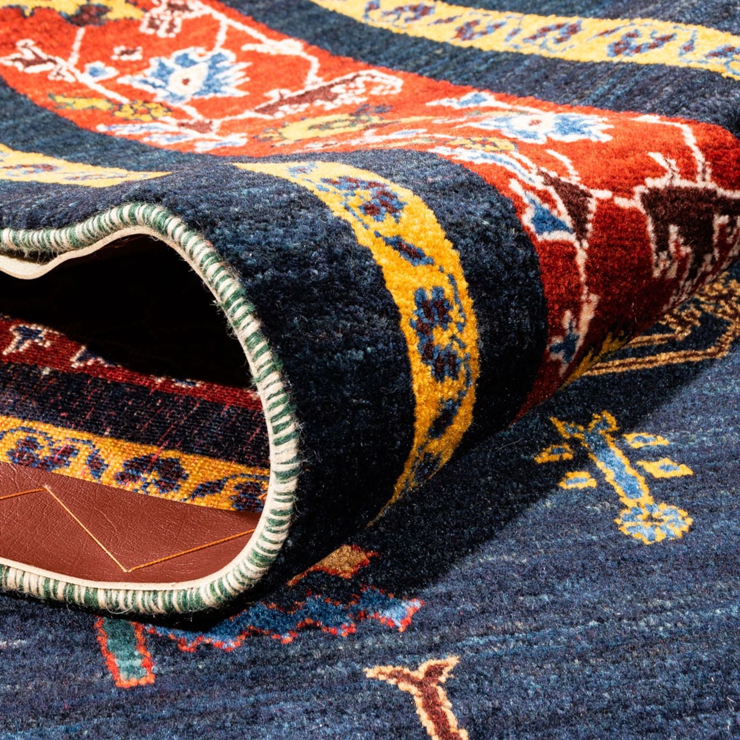 Alfombra Gabbeh - Persa - 240 x 170 cm - azul oscuro