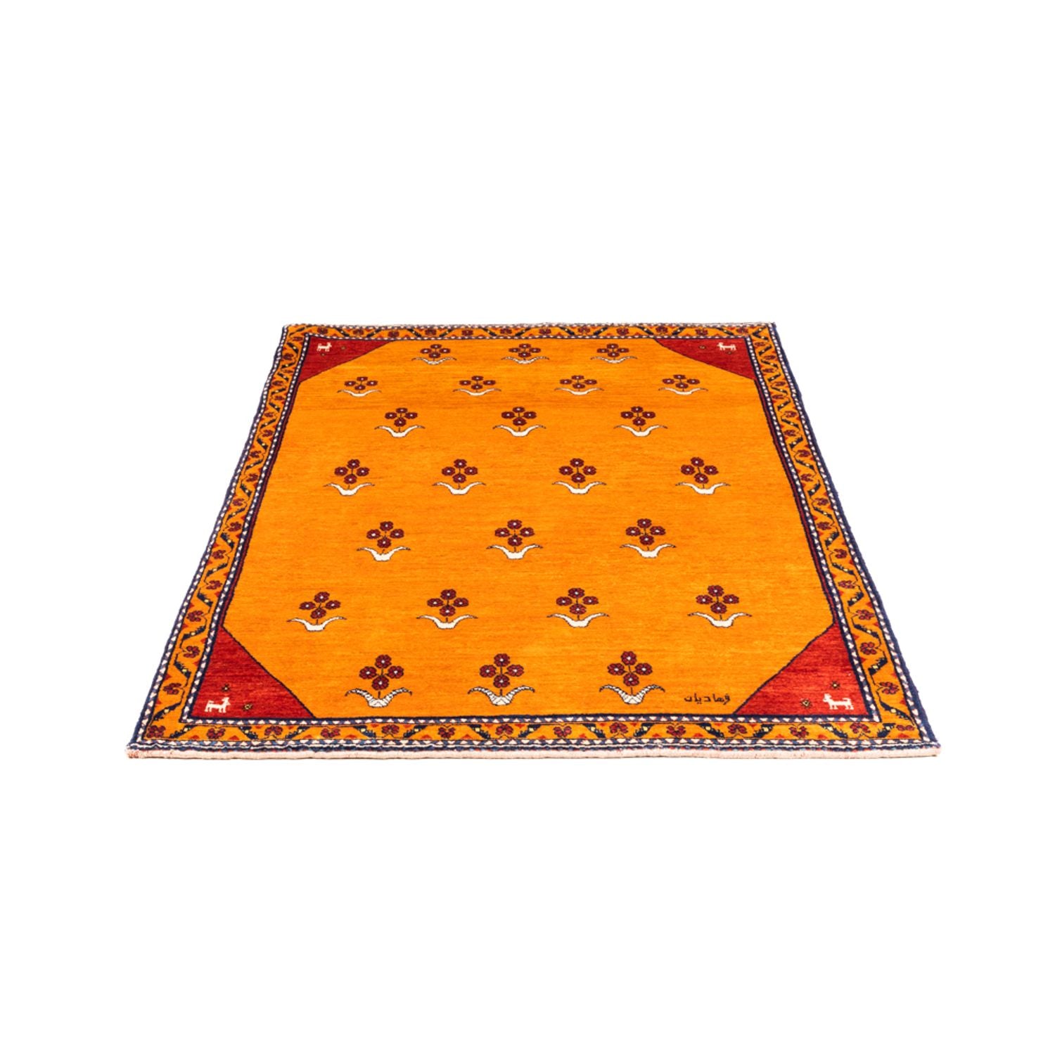 Alfombra Gabbeh - Persa - 155 x 104 cm - oro