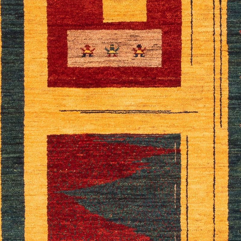 Alfombra de pasillo Alfombra Gabbeh - Persa - 198 x 80 cm - multicolor