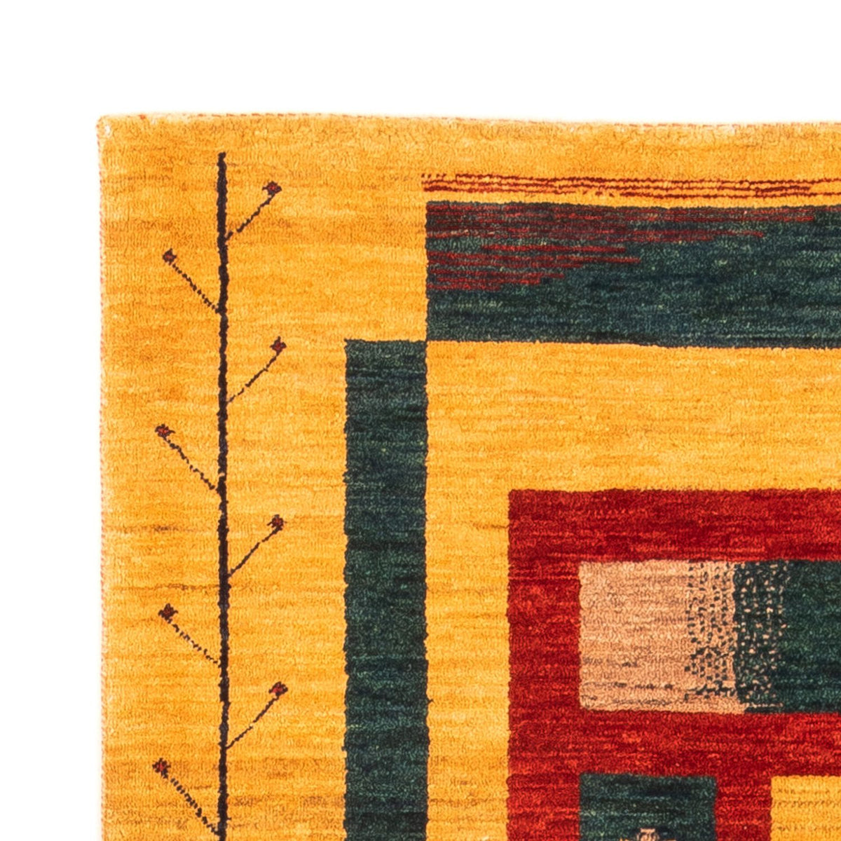 Gabbeh persa Alfombra 80x198cm - Perserteppich Wollteppich