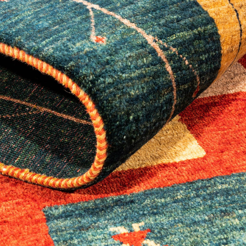 Alfombra de pasillo Alfombra Gabbeh - Persa - 198 x 80 cm - multicolor