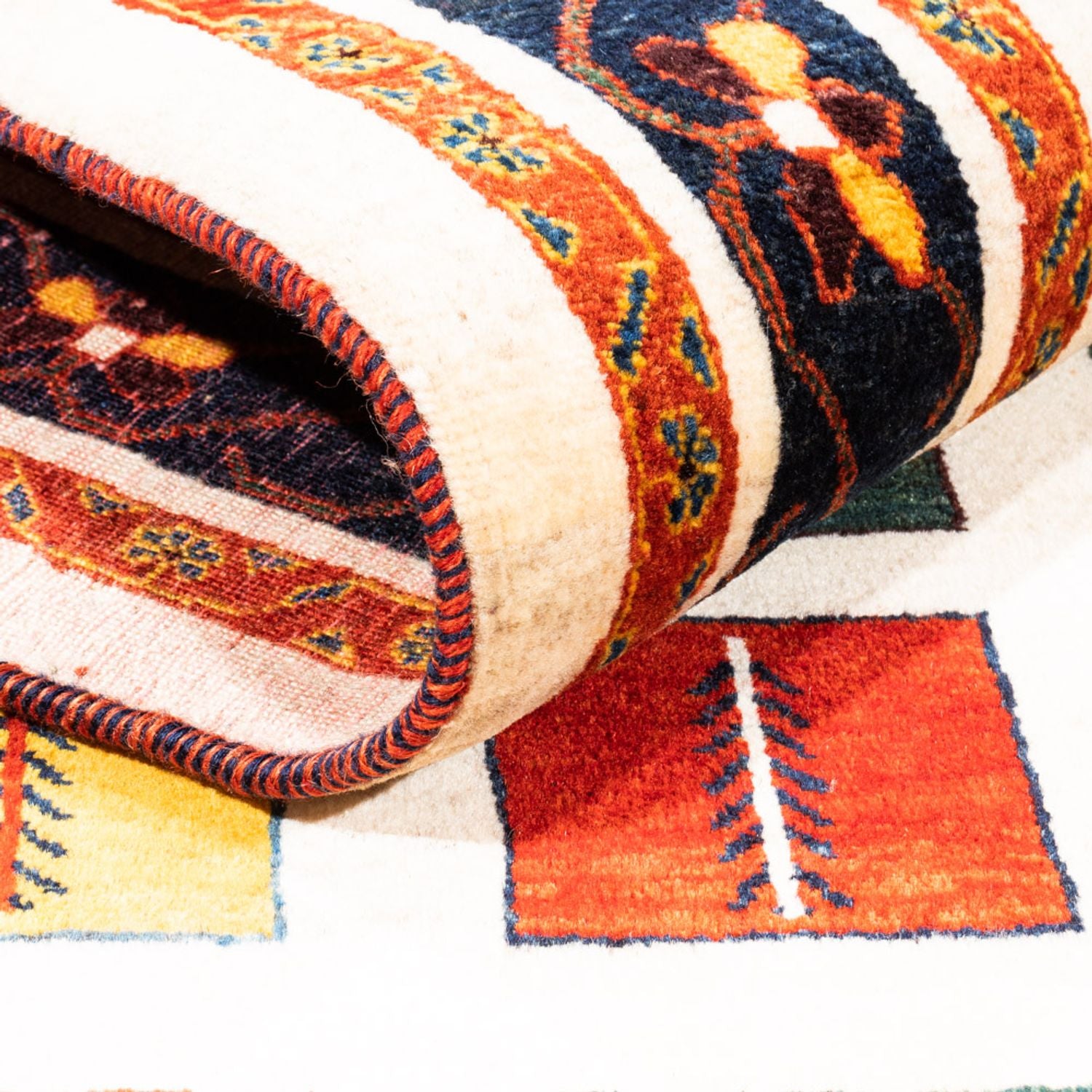 Alfombra Gabbeh - Persa - 207 x 157 cm - multicolor
