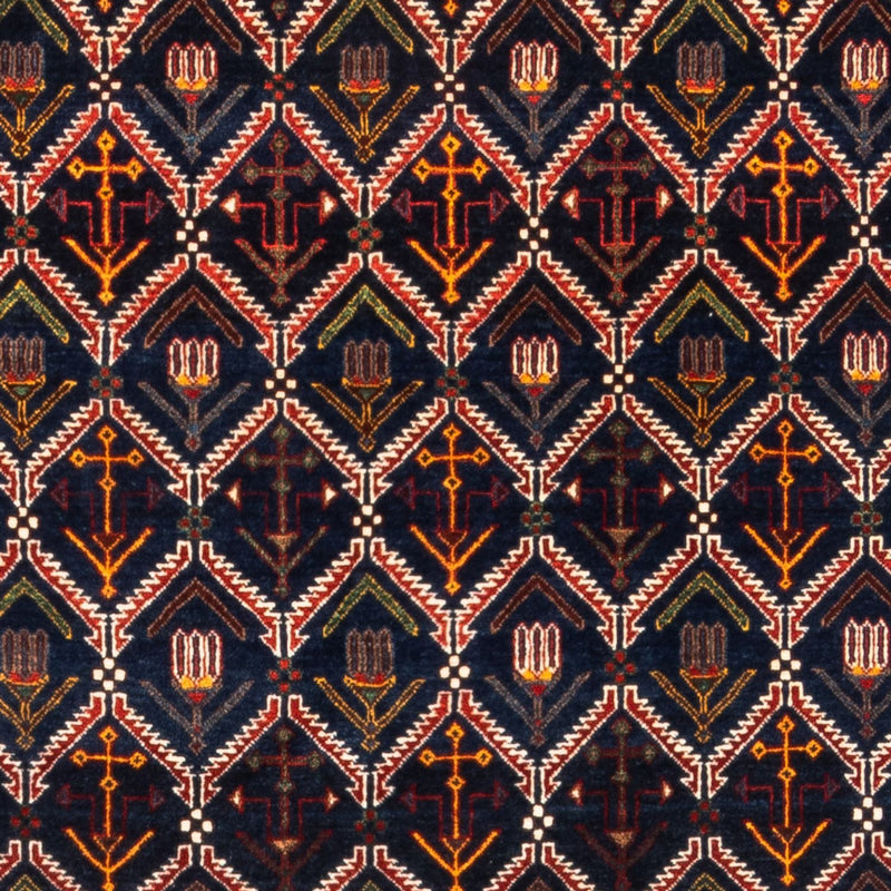 Alfombra Gabbeh - Persa - 205 x 143 cm - azul oscuro