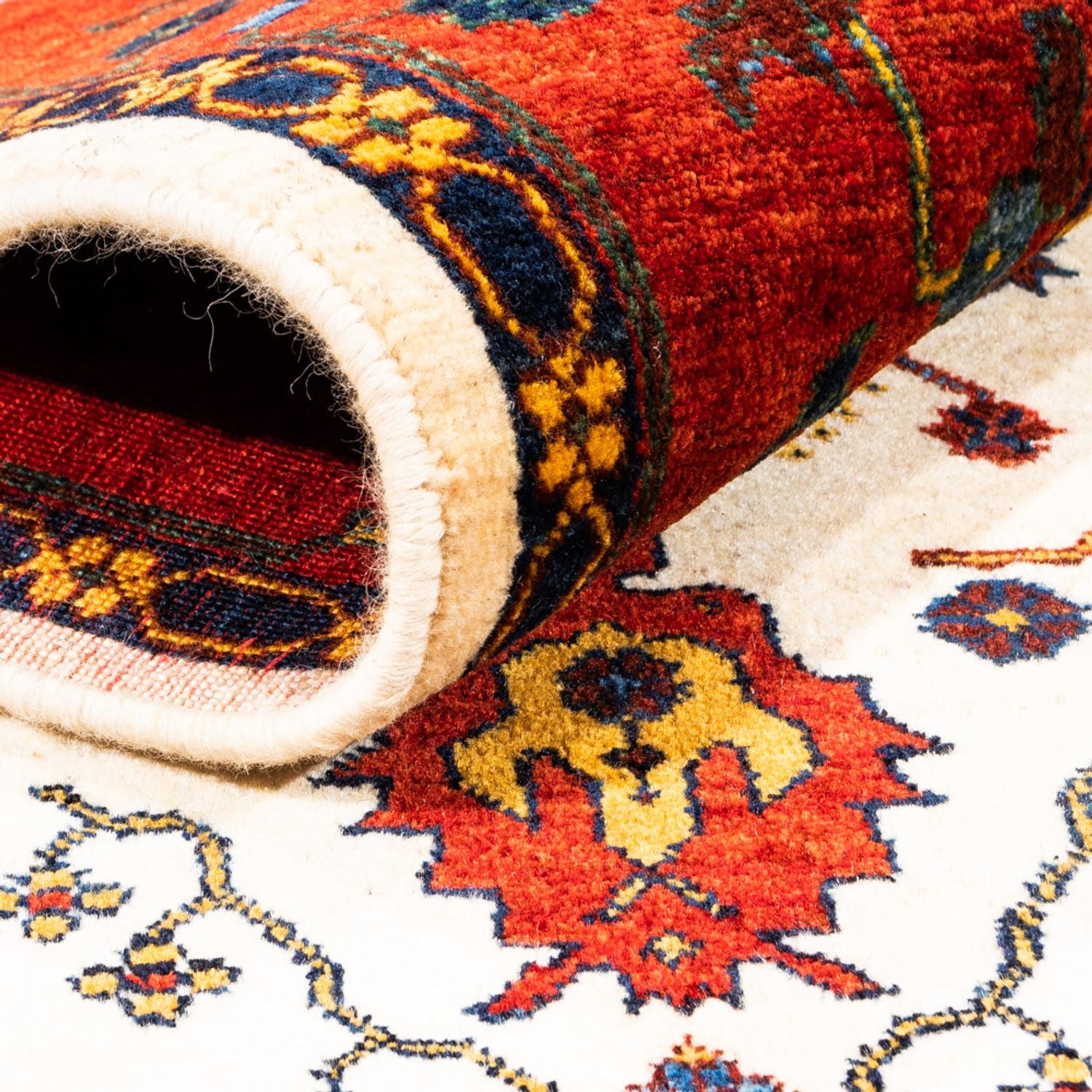 Alfombra Gabbeh - Persa - 212 x 155 cm - crema