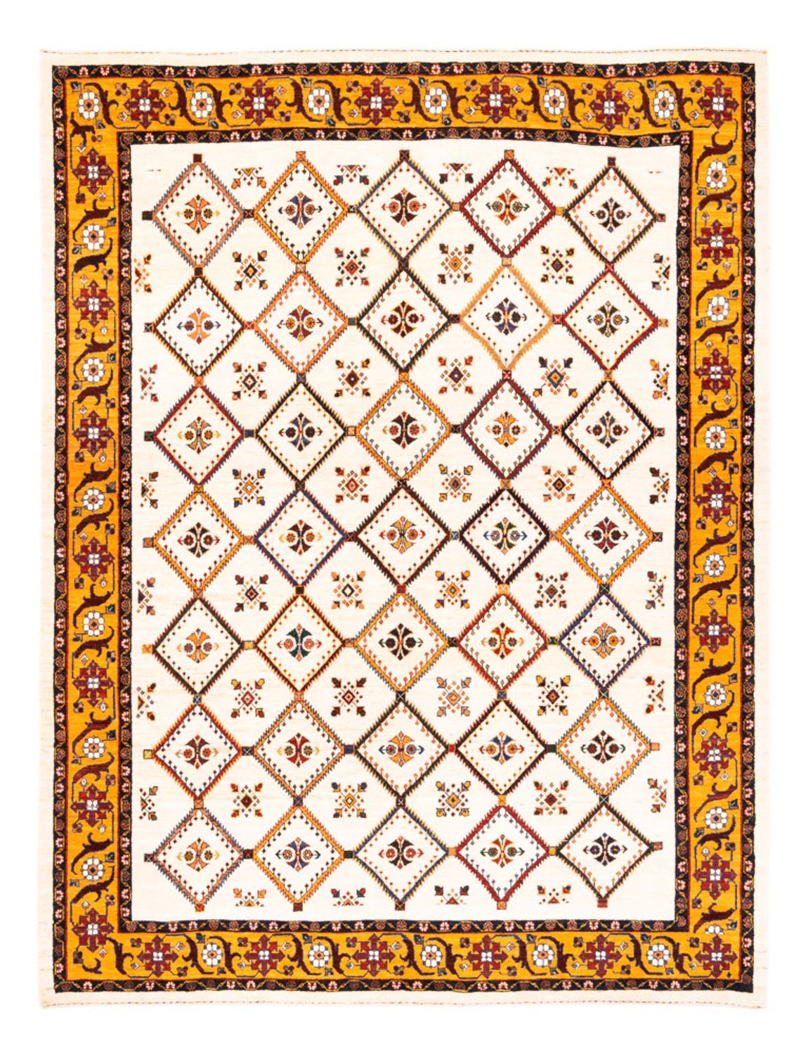 Alfombra Gabbeh - Persa - 234 x 180 cm - crema