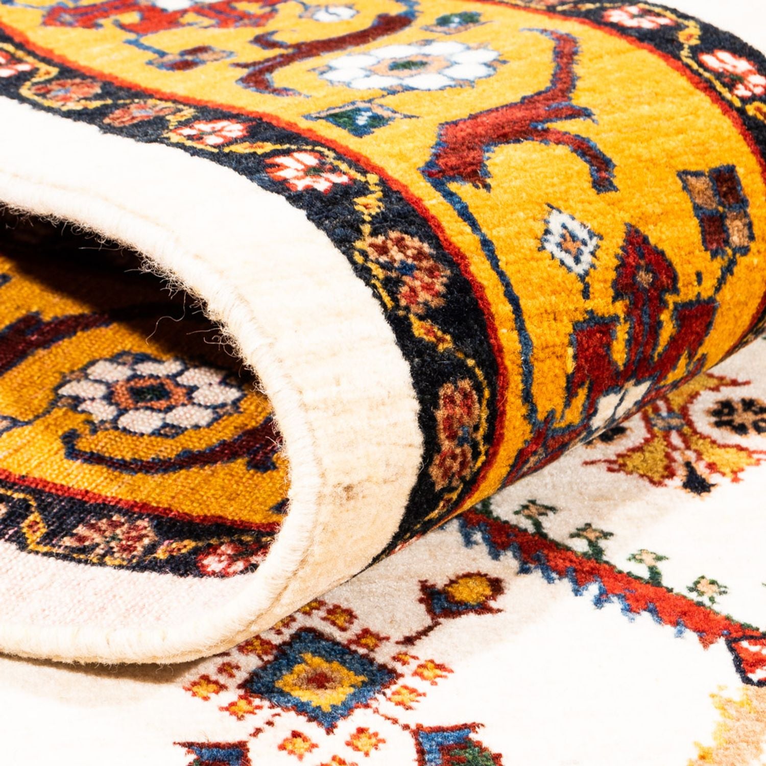 Alfombra Gabbeh - Persa - 234 x 180 cm - crema