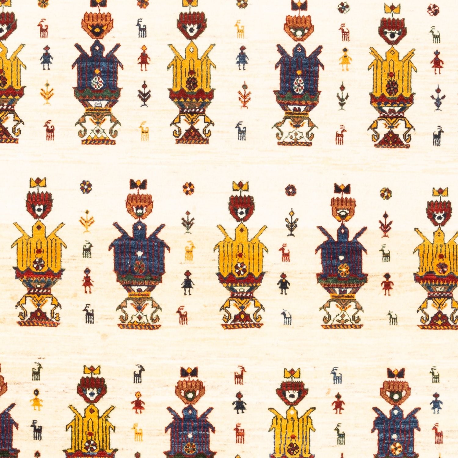 Alfombra Gabbeh - Persa - 221 x 154 cm - crema