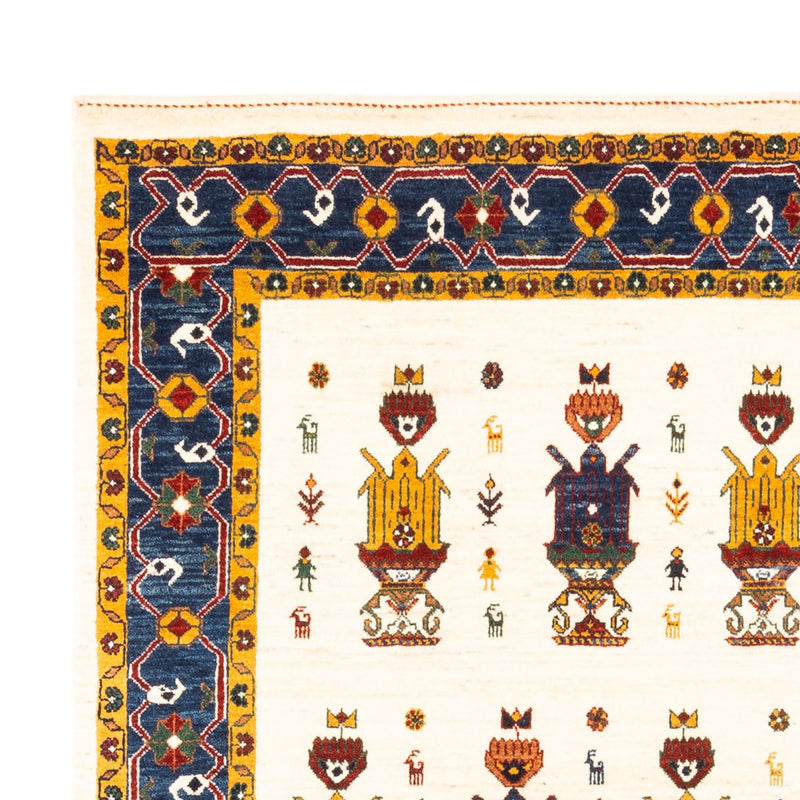 Alfombra Gabbeh - Persa - 221 x 154 cm - crema