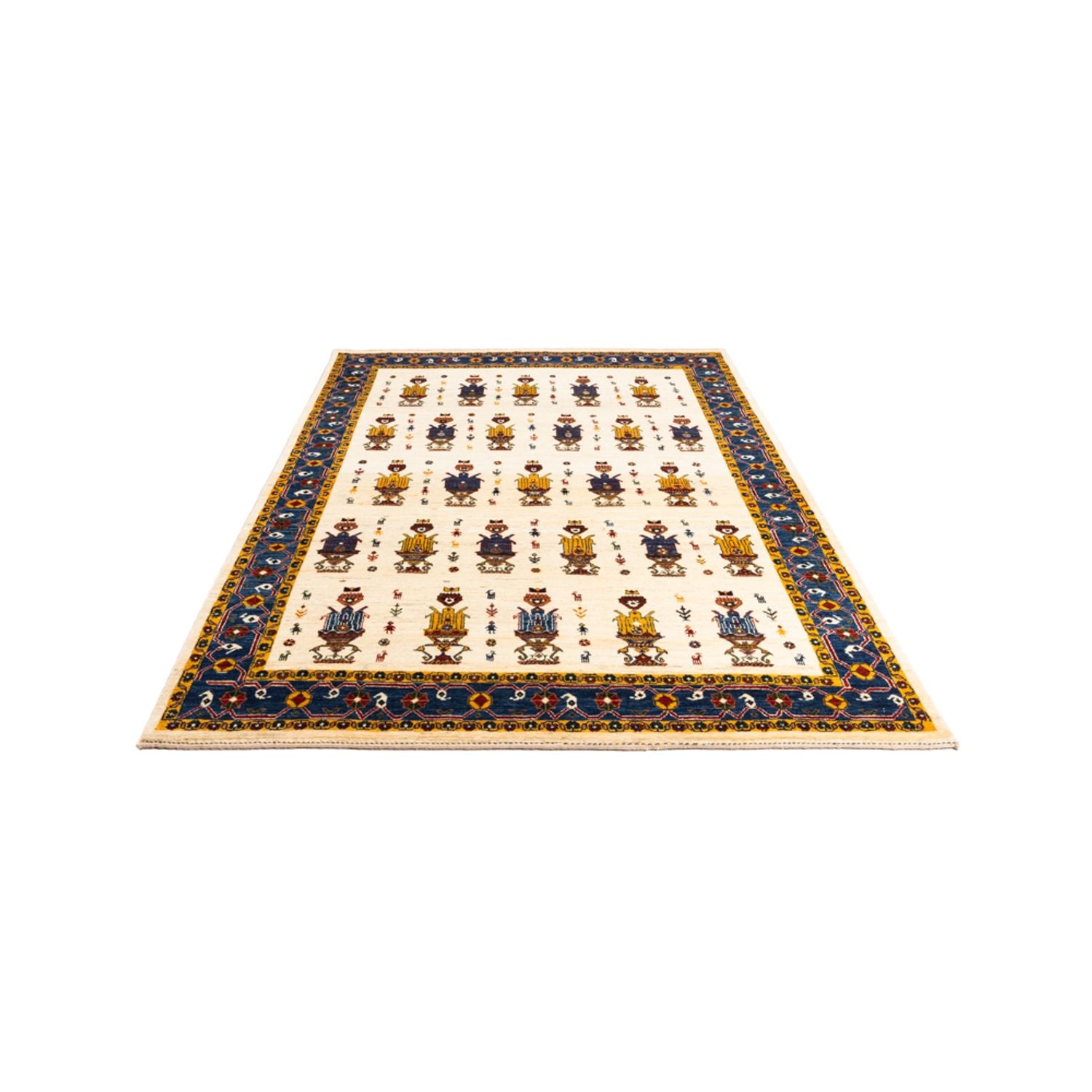 Alfombra Gabbeh - Persa - 221 x 154 cm - crema