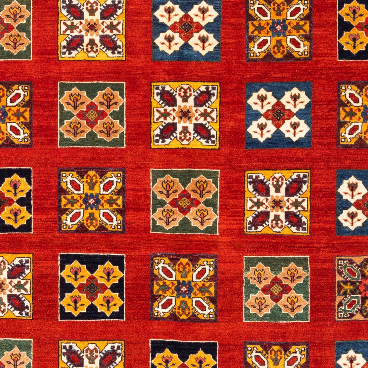 Alfombra Gabbeh - Persa - 213 x 150 cm - naranja