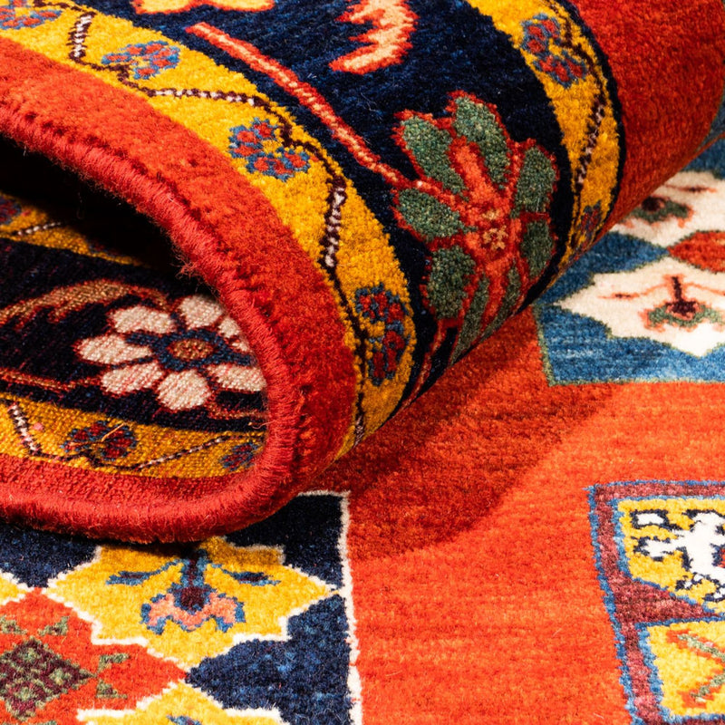 Alfombra Gabbeh - Persa - 213 x 150 cm - naranja