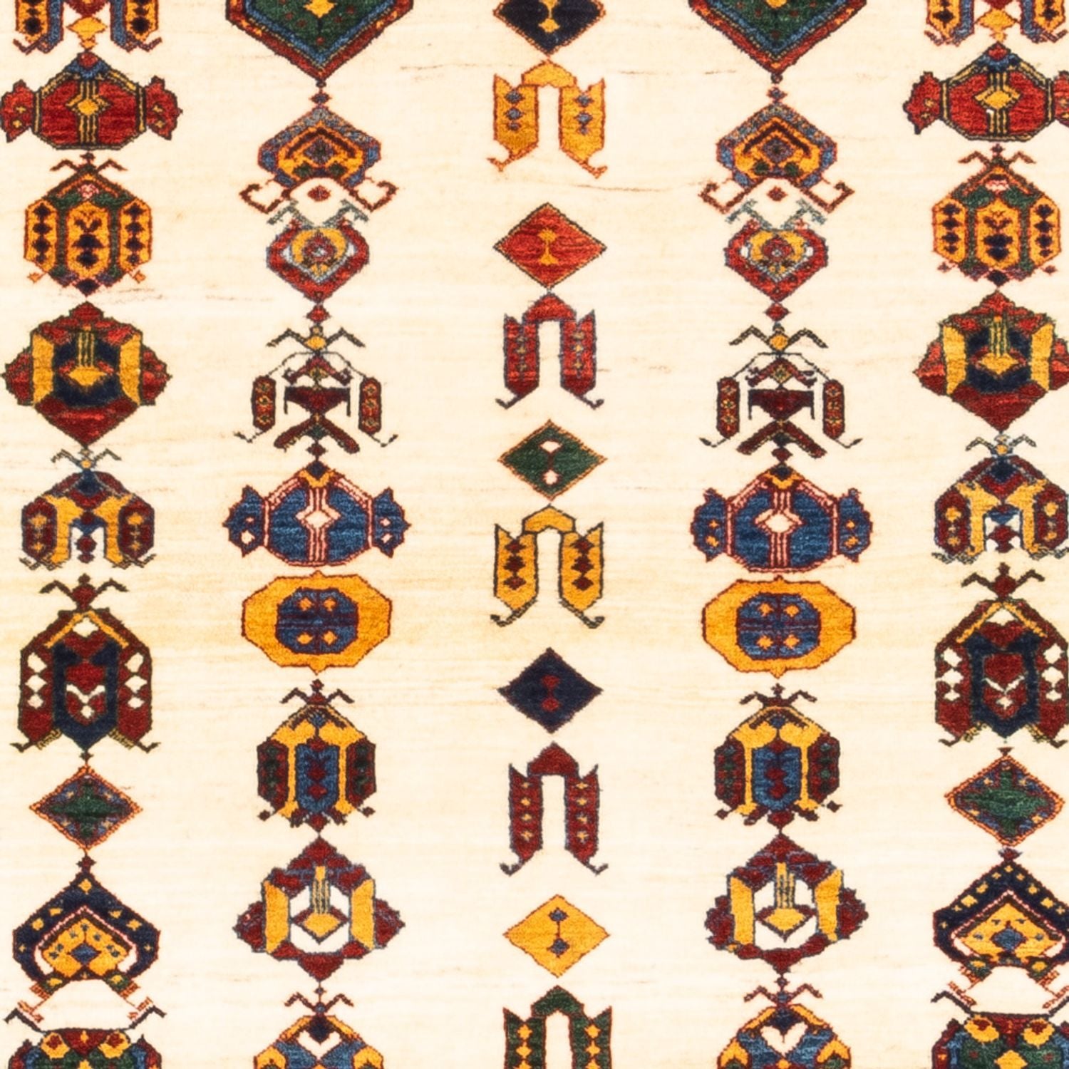 Alfombra Gabbeh - Persa - 194 x 145 cm - crema