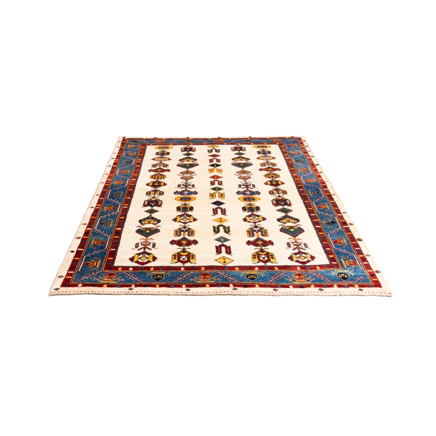 Alfombra Gabbeh - Persa - 194 x 145 cm - crema