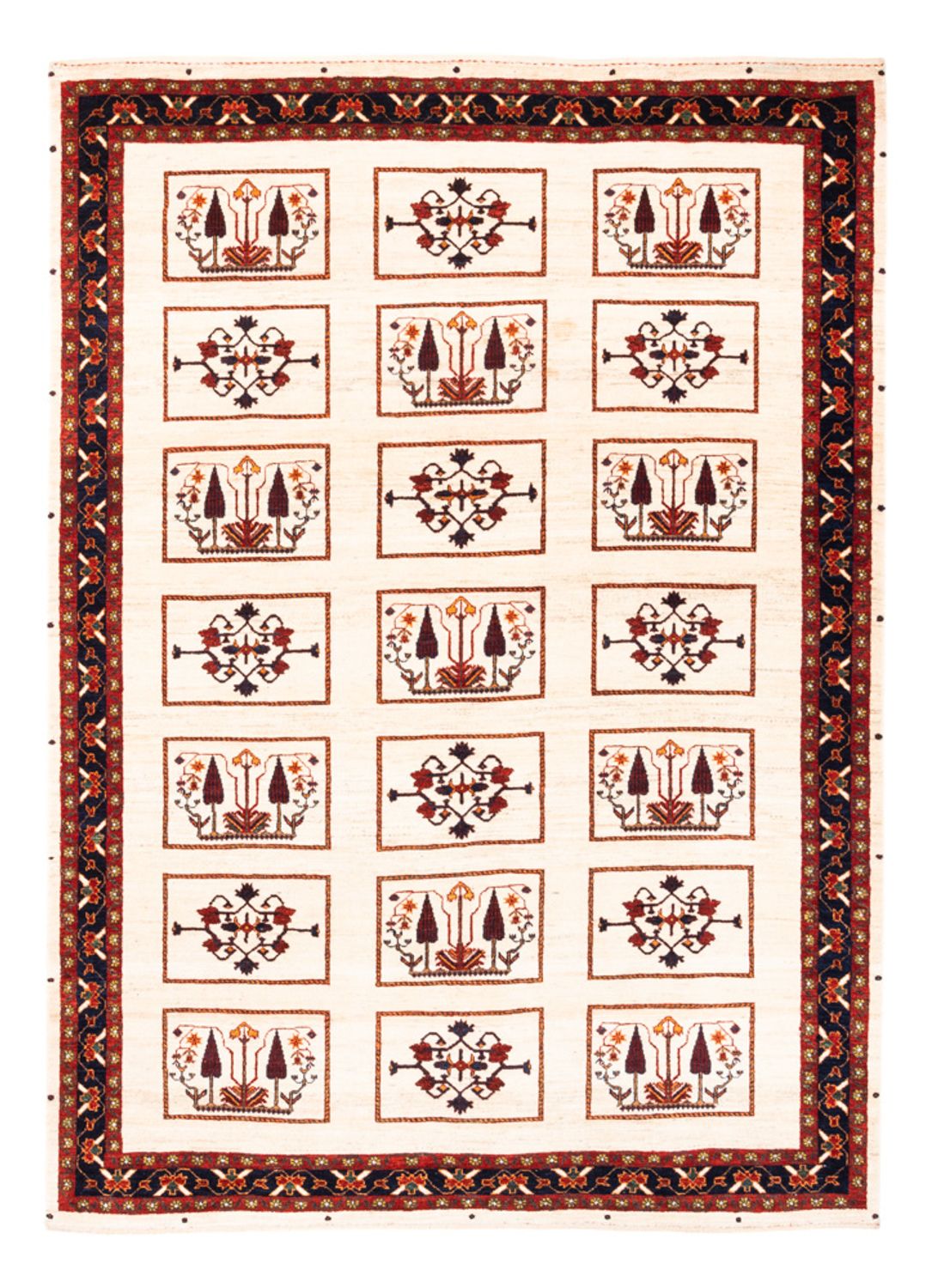 Alfombra Gabbeh - Persa - 210 x 154 cm - crema