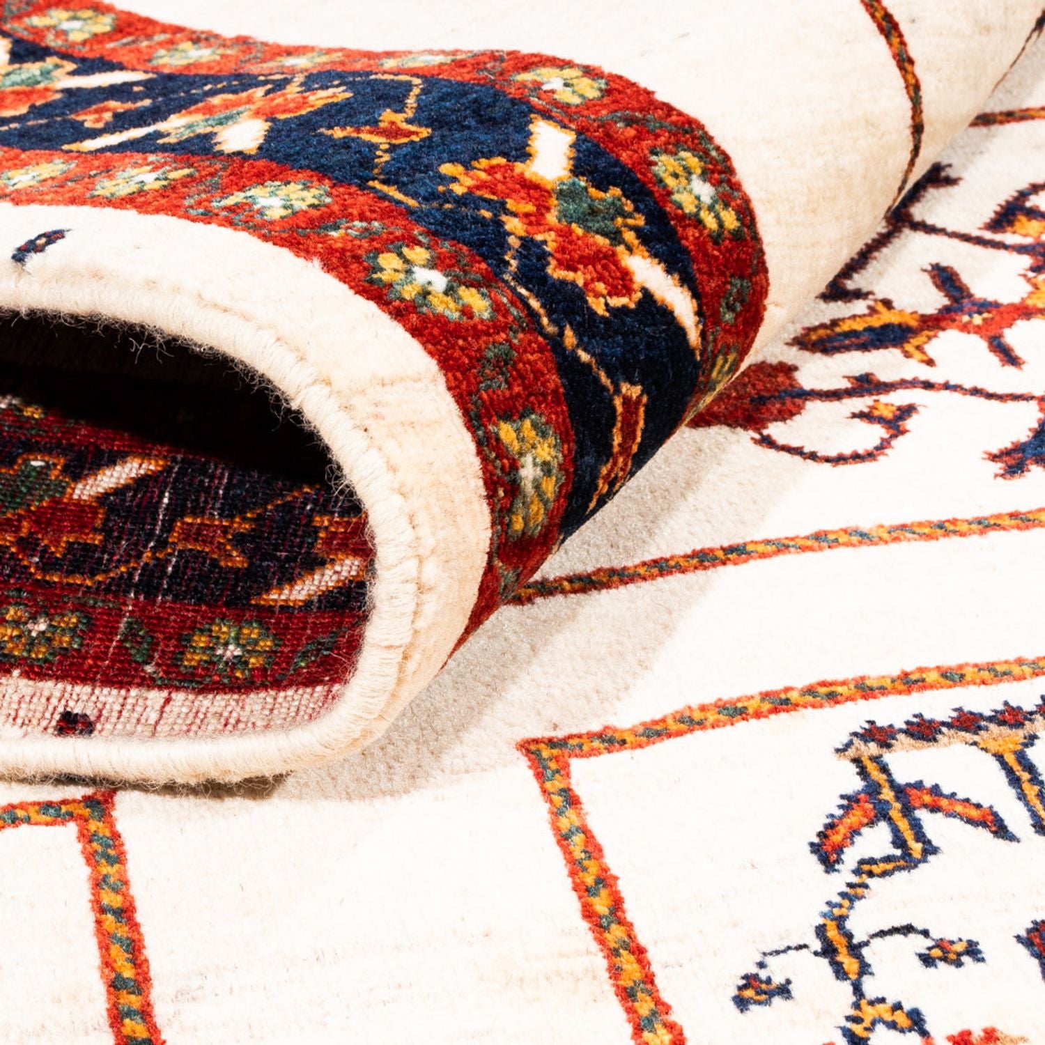 Alfombra Gabbeh - Persa - 210 x 154 cm - crema