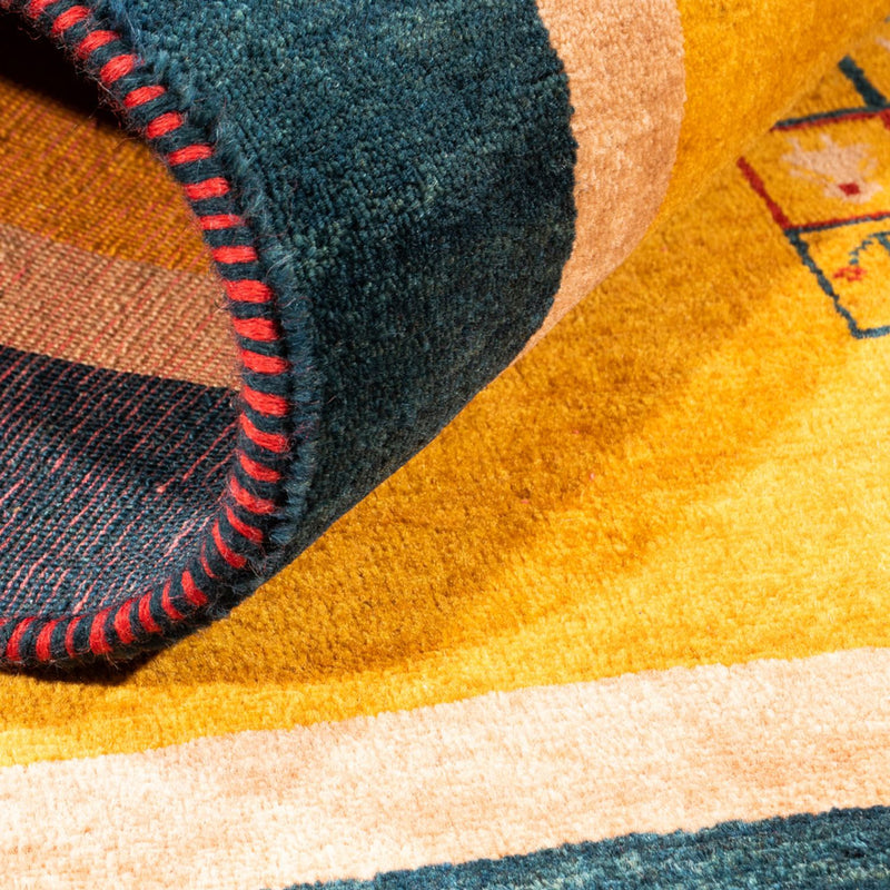 Alfombra Gabbeh - Persa - 155 x 108 cm - oro