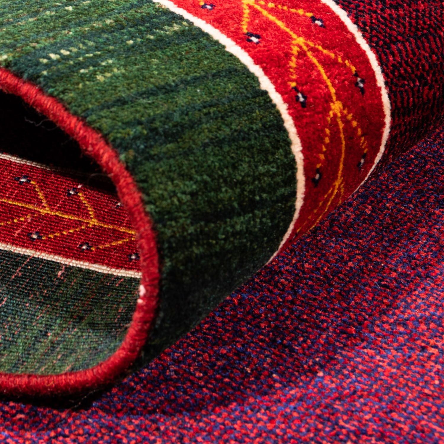 Alfombra Gabbeh - Persa - 150 x 103 cm - púrpura