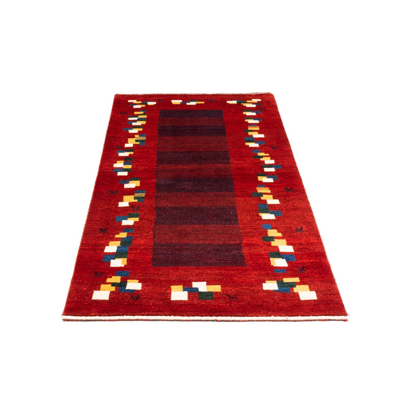 Alfombra de pasillo Alfombra Gabbeh - Persa - 200 x 85 cm - rojo