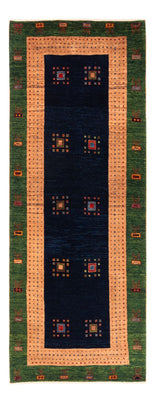 Alfombra de pasillo Alfombra Gabbeh - Persa - 202 x 82 cm - azul oscuro