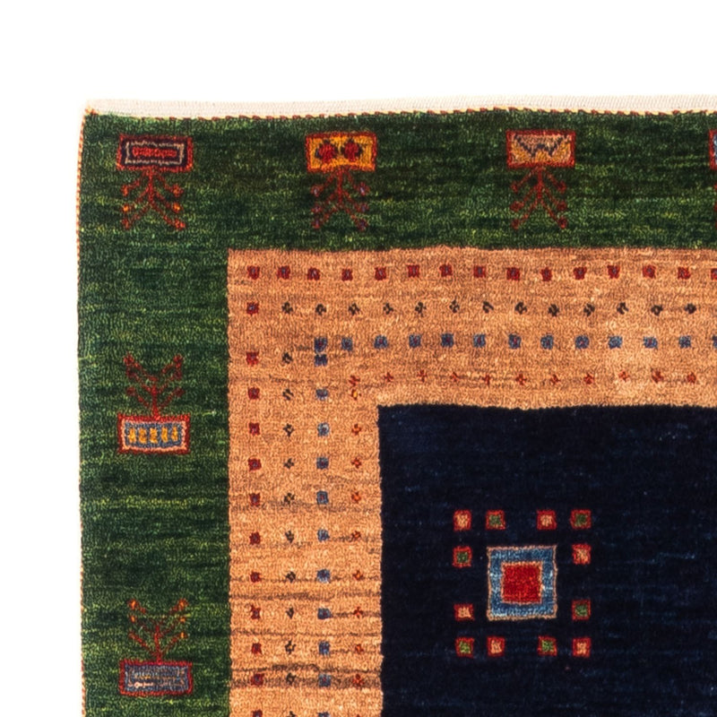 Alfombra de pasillo Alfombra Gabbeh - Persa - 202 x 82 cm - azul oscuro