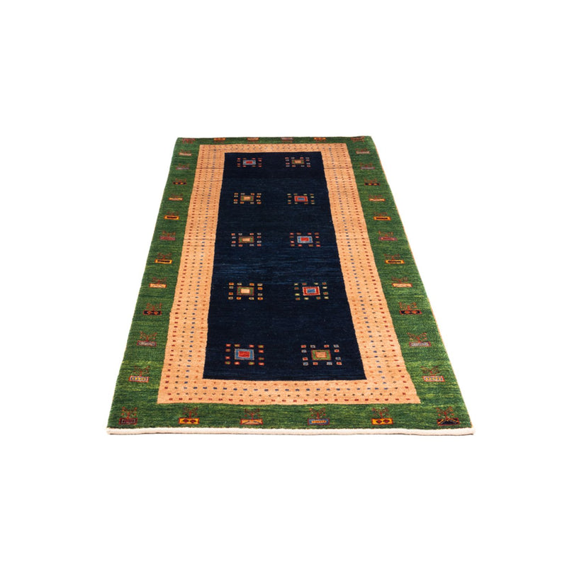 Alfombra de pasillo Alfombra Gabbeh - Persa - 202 x 82 cm - azul oscuro