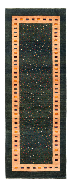 Alfombra de pasillo Alfombra Gabbeh - Persa - 226 x 86 cm - verde