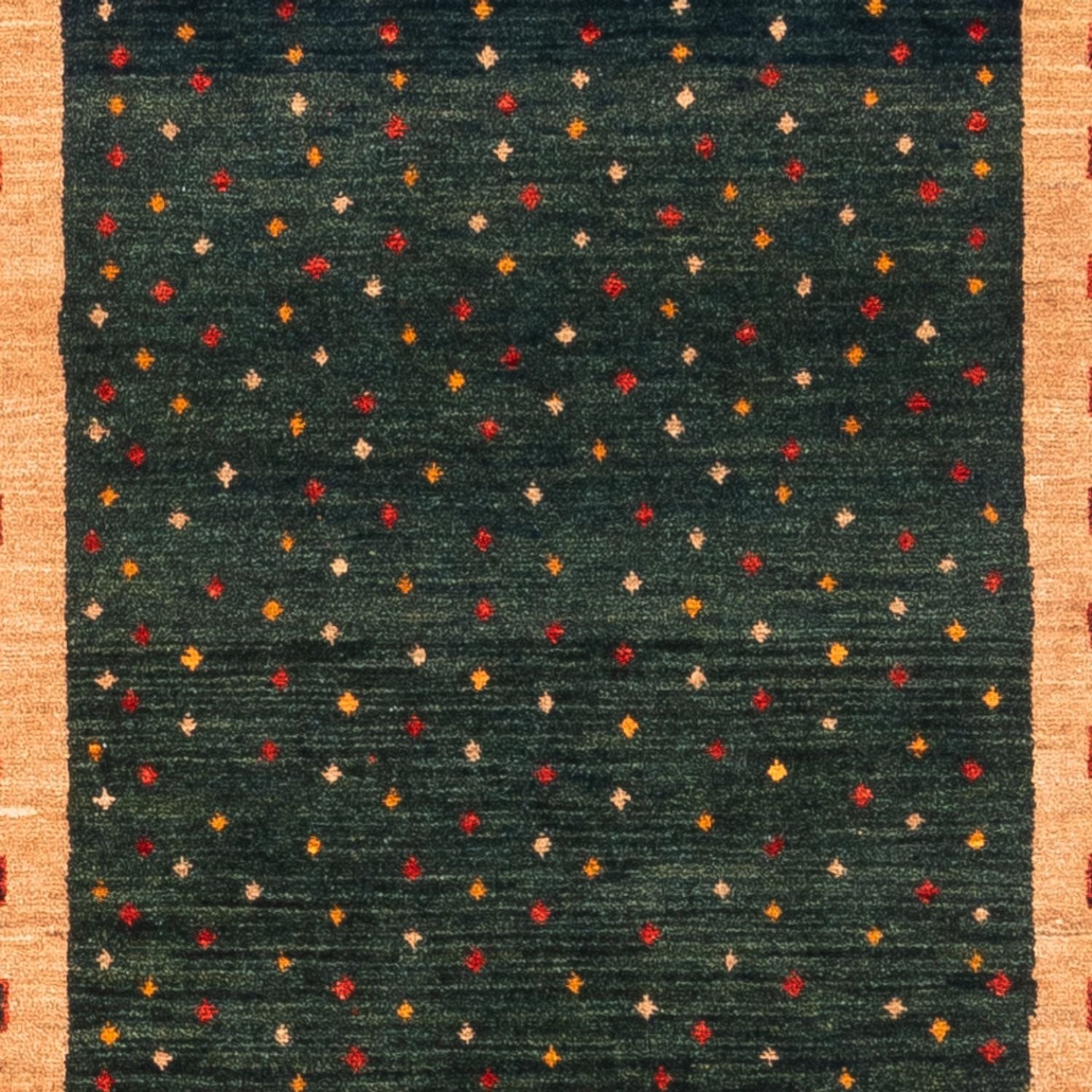 Alfombra de pasillo Alfombra Gabbeh - Persa - 226 x 86 cm - verde