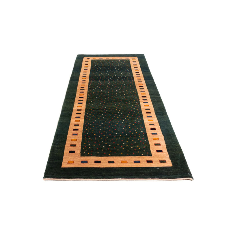 Alfombra de pasillo Alfombra Gabbeh - Persa - 226 x 86 cm - verde