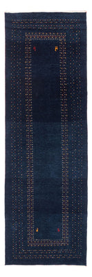 Alfombra de pasillo Alfombra Gabbeh - Persa - 245 x 83 cm - azul oscuro