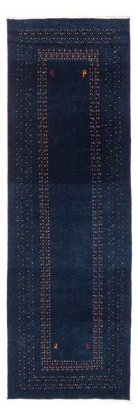 Alfombra de pasillo Alfombra Gabbeh - Persa - 245 x 83 cm - azul oscuro