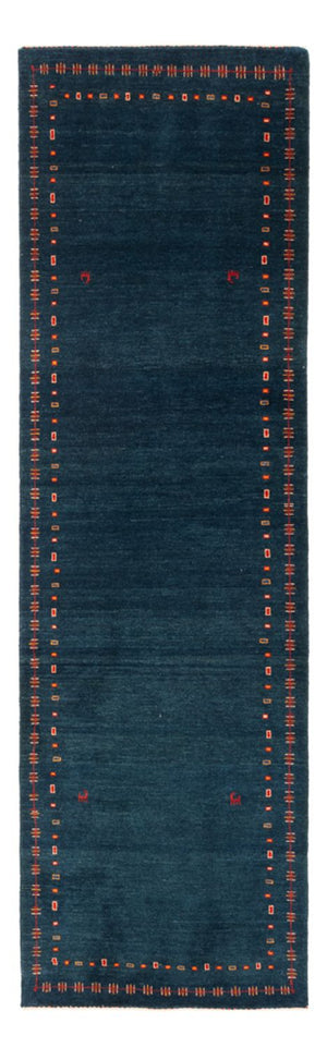 Alfombra de pasillo Alfombra Gabbeh - Persa - 251 x 80 cm - azul oscuro