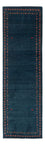 Alfombra de pasillo Alfombra Gabbeh - Persa - 251 x 80 cm - azul oscuro