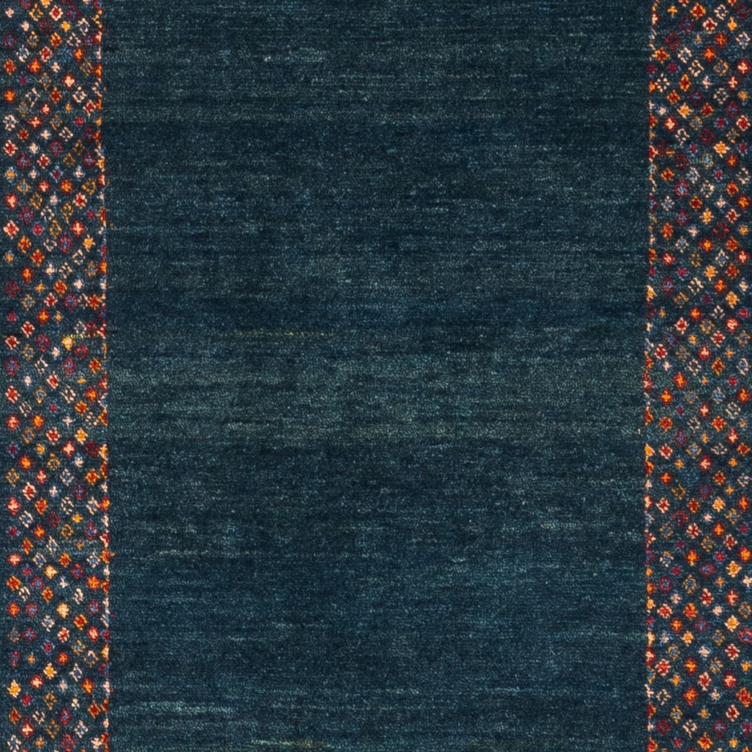 Alfombra de pasillo Alfombra Gabbeh - Persa - 200 x 85 cm - azul oscuro