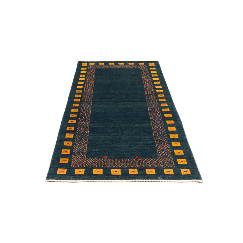 Alfombra de pasillo Alfombra Gabbeh - Persa - 200 x 85 cm - azul oscuro