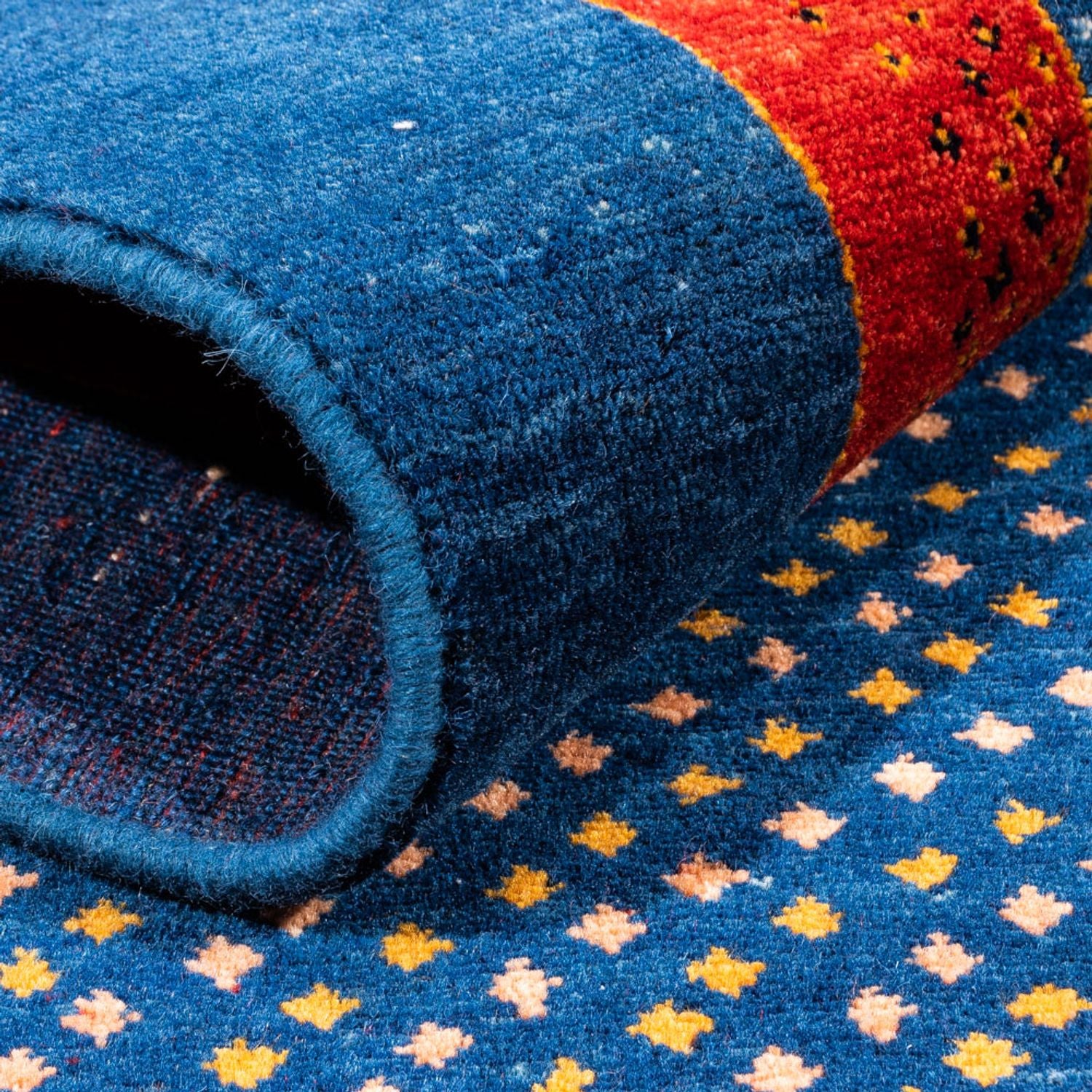 Alfombra Gabbeh - Persa - 172 x 118 cm - azul oscuro