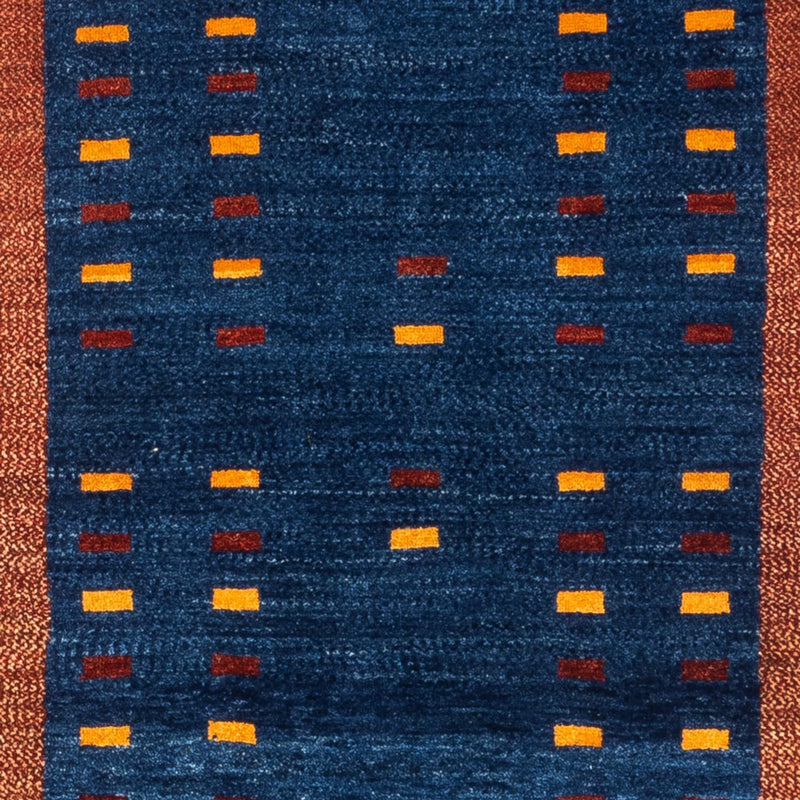 Alfombra de pasillo Alfombra Gabbeh - Persa - 194 x 77 cm - azul oscuro