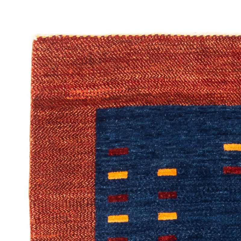 Alfombra de pasillo Alfombra Gabbeh - Persa - 194 x 77 cm - azul oscuro