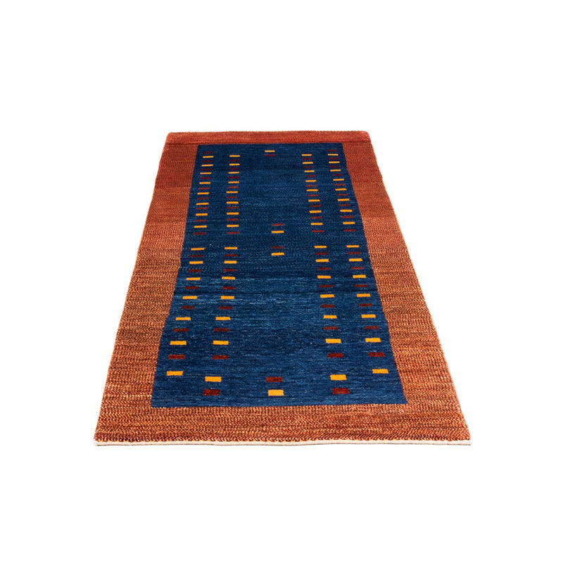 Alfombra de pasillo Alfombra Gabbeh - Persa - 194 x 77 cm - azul oscuro