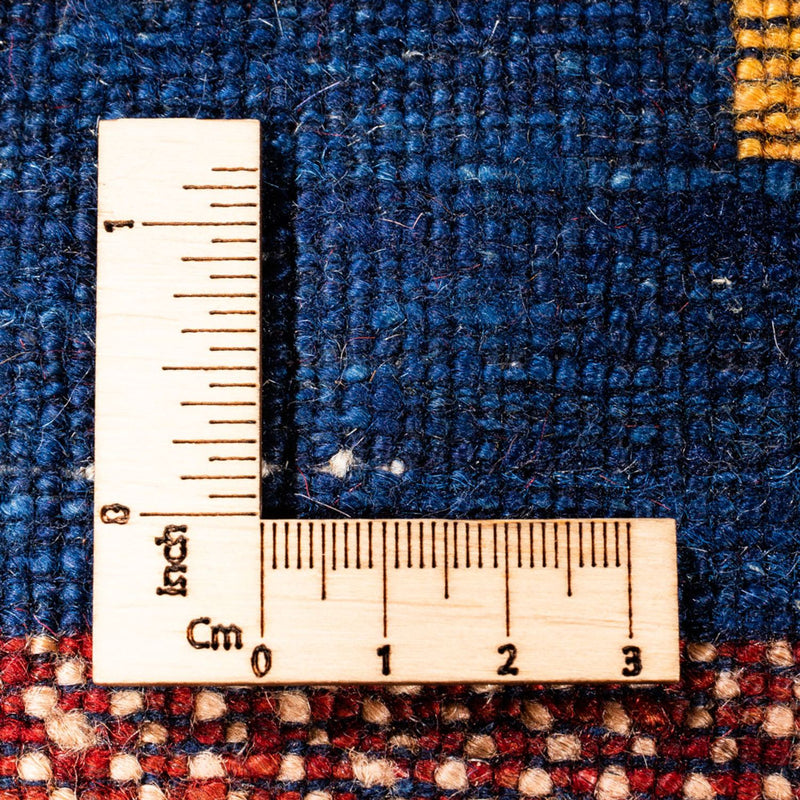 Alfombra de pasillo Alfombra Gabbeh - Persa - 194 x 77 cm - azul oscuro