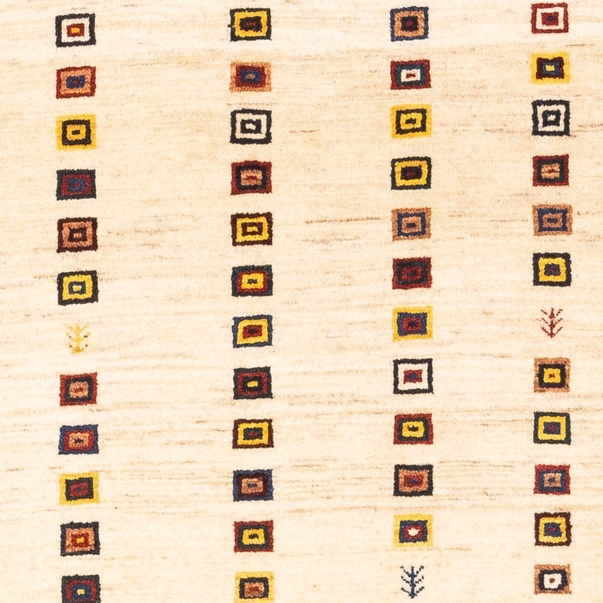 Alfombra de pasillo Alfombra Gabbeh - Persa - 195 x 81 cm - crema