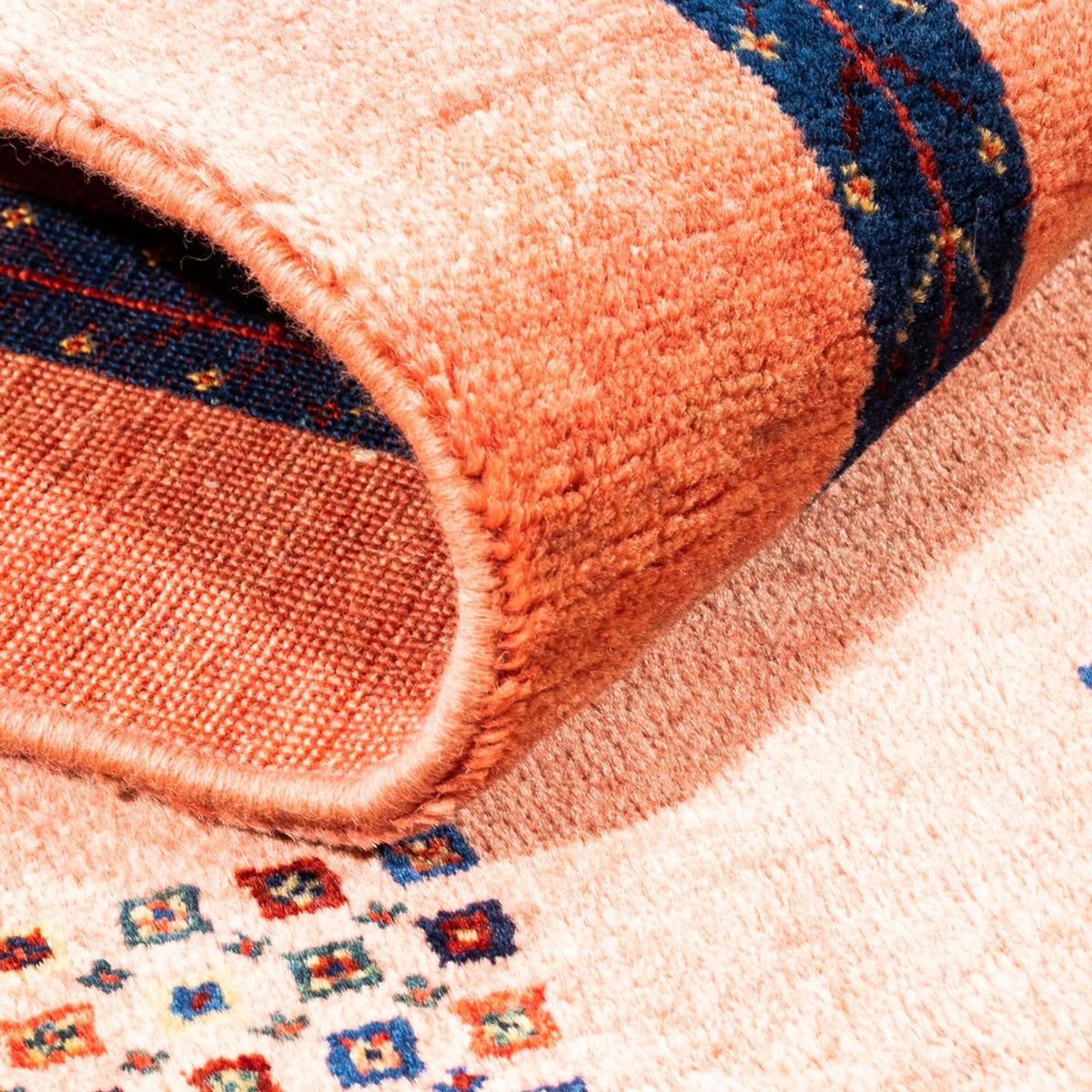 Alfombra Gabbeh - Persa - 171 x 76 cm - salmón