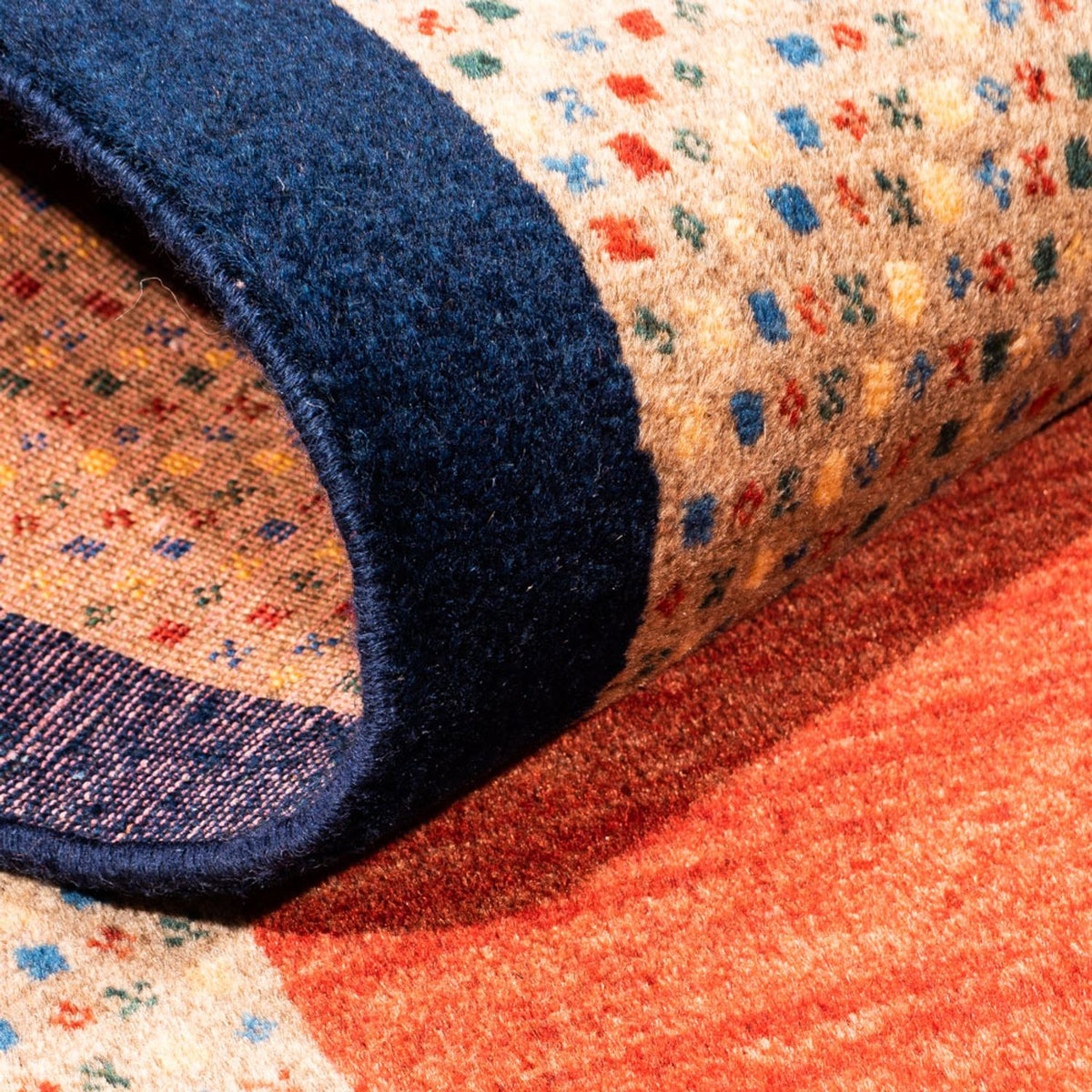 Alfombra de pasillo Alfombra Gabbeh - Persa - 197 x 80 cm - rojo