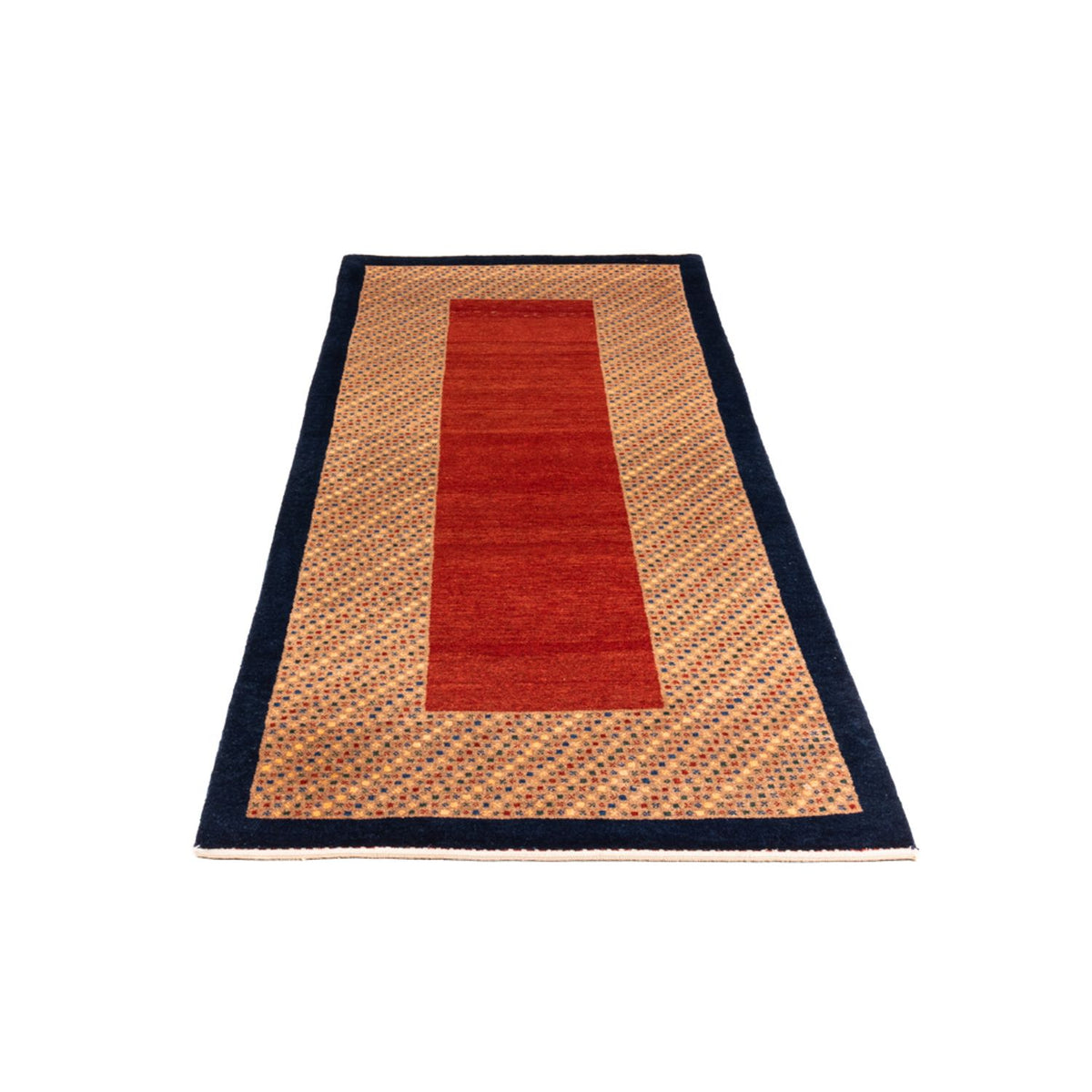 Alfombra de pasillo Alfombra Gabbeh - Persa - 197 x 80 cm - rojo