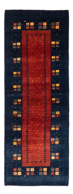 Alfombra de pasillo Alfombra Gabbeh - Persa - 214 x 80 cm - rojo