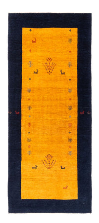 Alfombra de pasillo Alfombra Gabbeh - Persa - 188 x 82 cm - oro