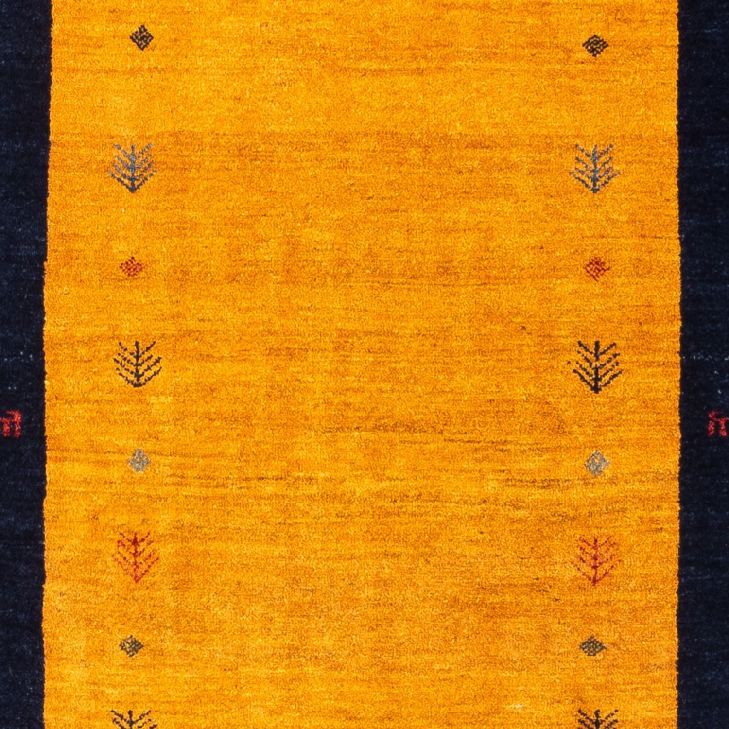 Alfombra de pasillo Alfombra Gabbeh - Persa - 188 x 82 cm - oro