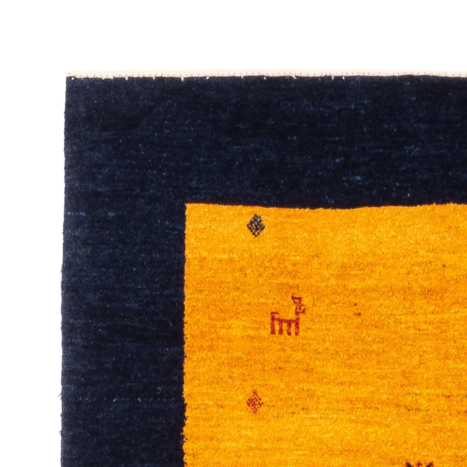 Alfombra de pasillo Alfombra Gabbeh - Persa - 188 x 82 cm - oro